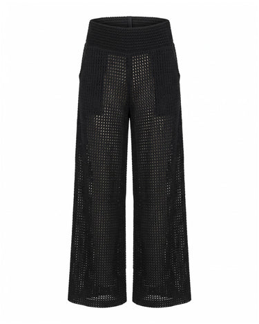 VOID Mesh Trousers - Sheer mesh wide-leg trousers