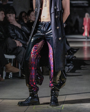 OATH Hybrid Pant - Organic leather and lace trousers