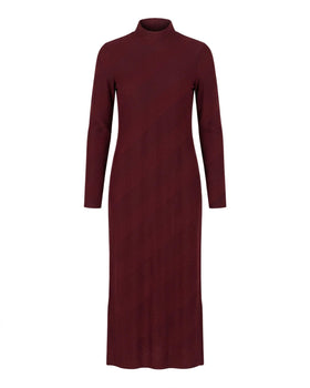 DIAGONAL RIB MAXI DRESS by MYL BERLIN, front view