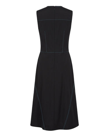 OATH Technical Dress - Technical midi dress with contrast stitching