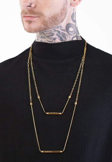 Layered Chain Tube Necklace - MYL BERLIN - 4260654111491 - 4260654111491