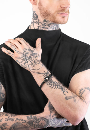 Thick Curb Chain Pearl Bracelet - MYL BERLIN - 4260654111217 - 4260654111217