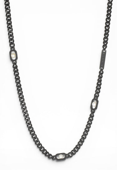 Thick Curb Chain Pearl Necklace - MYL BERLIN - 4260654111187 - 4260654111187