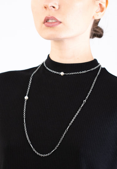 Cable Chain Pearl Necklace - MYL BERLIN - 4260654111118 - 4260654111118