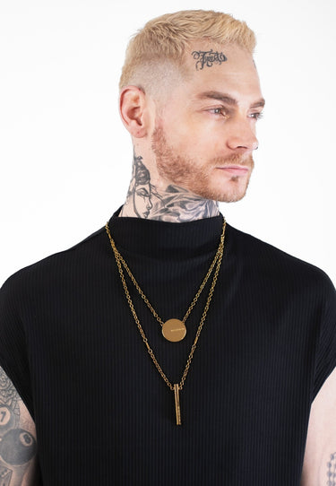 Layered Round Necklace "Mirror Locket" - MYL BERLIN - 4260654111453 - 4260654111453