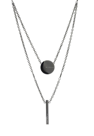 Layered Round Necklace "Mirror Locket" - MYL BERLIN - 4260654111453 - 4260654111453