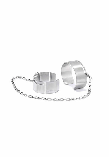 Open Cuff Bracelet Set with Chain "Handcuff Bracelets" - MYL BERLIN - 4260654110265 - 4260654110265