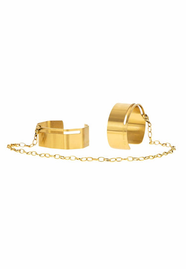 Open Cuff Bracelet Set with Chain "Handcuff Bracelets" - MYL BERLIN - 4260654110272 - 4260654110272