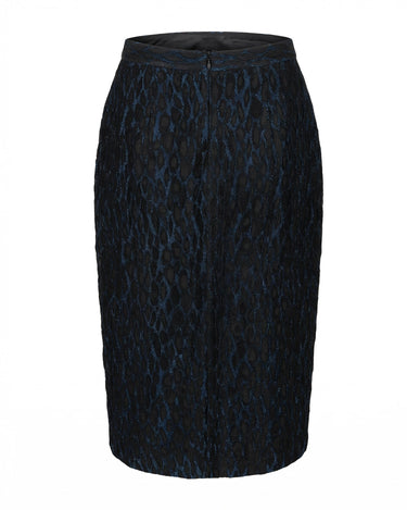 VORTEX Slit Skirt High-relief textured pencil skirt with slit