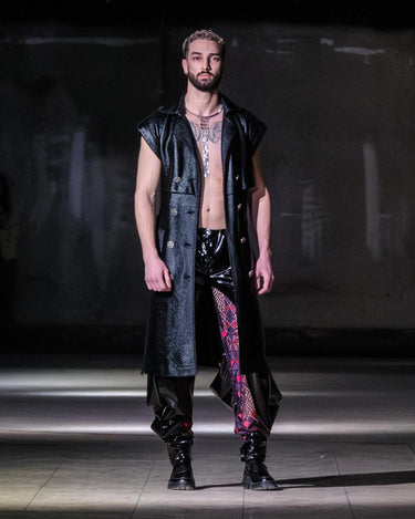 OATH Hybrid Pant - Organic leather and lace trousers