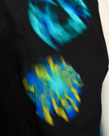 OATH Backless Suit - Backless wide-leg onesie suit with print