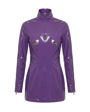 OATH Cipher Dress - Technical patent zip-up mini dress