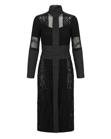 OATH Sentinel Gown - Deconstructed technical maxi dress with padding