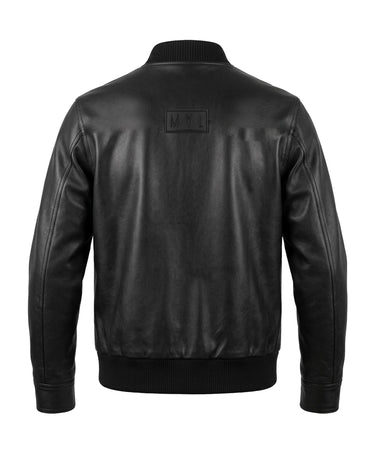 STRUCTURED LEATHER JACKET - Architectural leather jacket with sharp construction