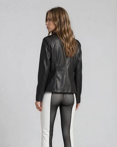 OATH Leather Blazer - Structured organic leather blazer jacket