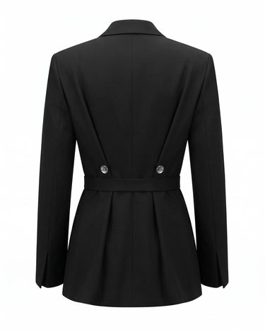 OATH Belted Blazer - Belted technical tailored blazer with hardware
