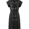COATED DOUBLE BREASTED TRENCH front
