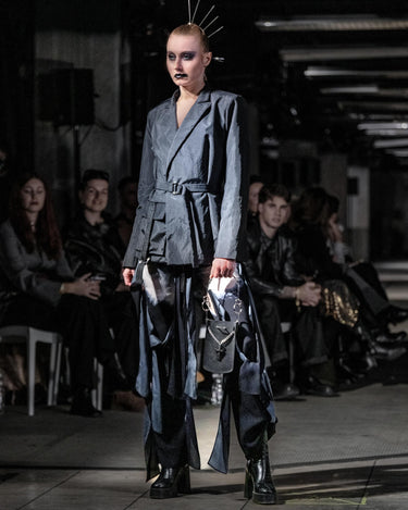 OATH Belted Blazer - Belted technical tailored blazer with hardware