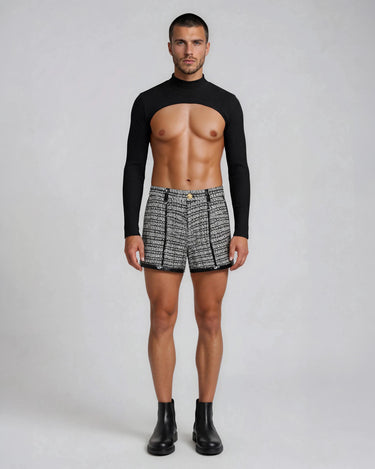 CUT-OUT RIB TOP - Second-skin top with sculptural cut-out