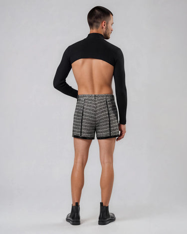 CUT-OUT RIB TOP - Second-skin top with sculptural cut-out