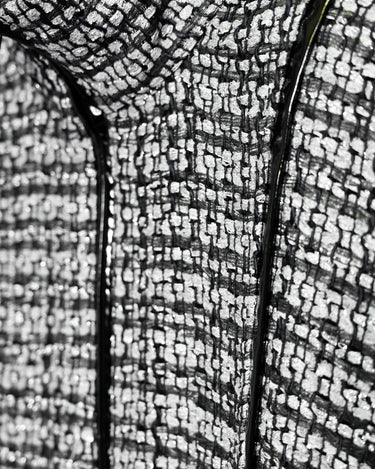 GRID Armor Vest - Textured black and silver structured sleeveless vest