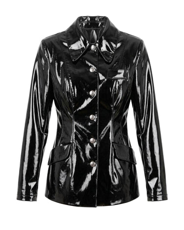 VOW Blazer - Sharp-shouldered tailored blazer with hardware