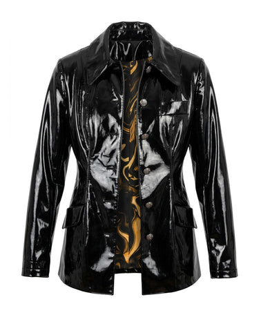 VOW Blazer - Sharp-shouldered tailored blazer with hardware