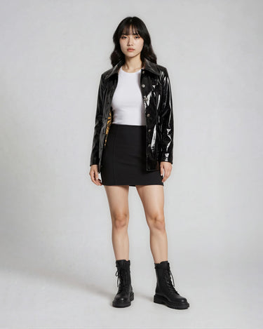 VOW Blazer - Sharp-shouldered tailored blazer with hardware