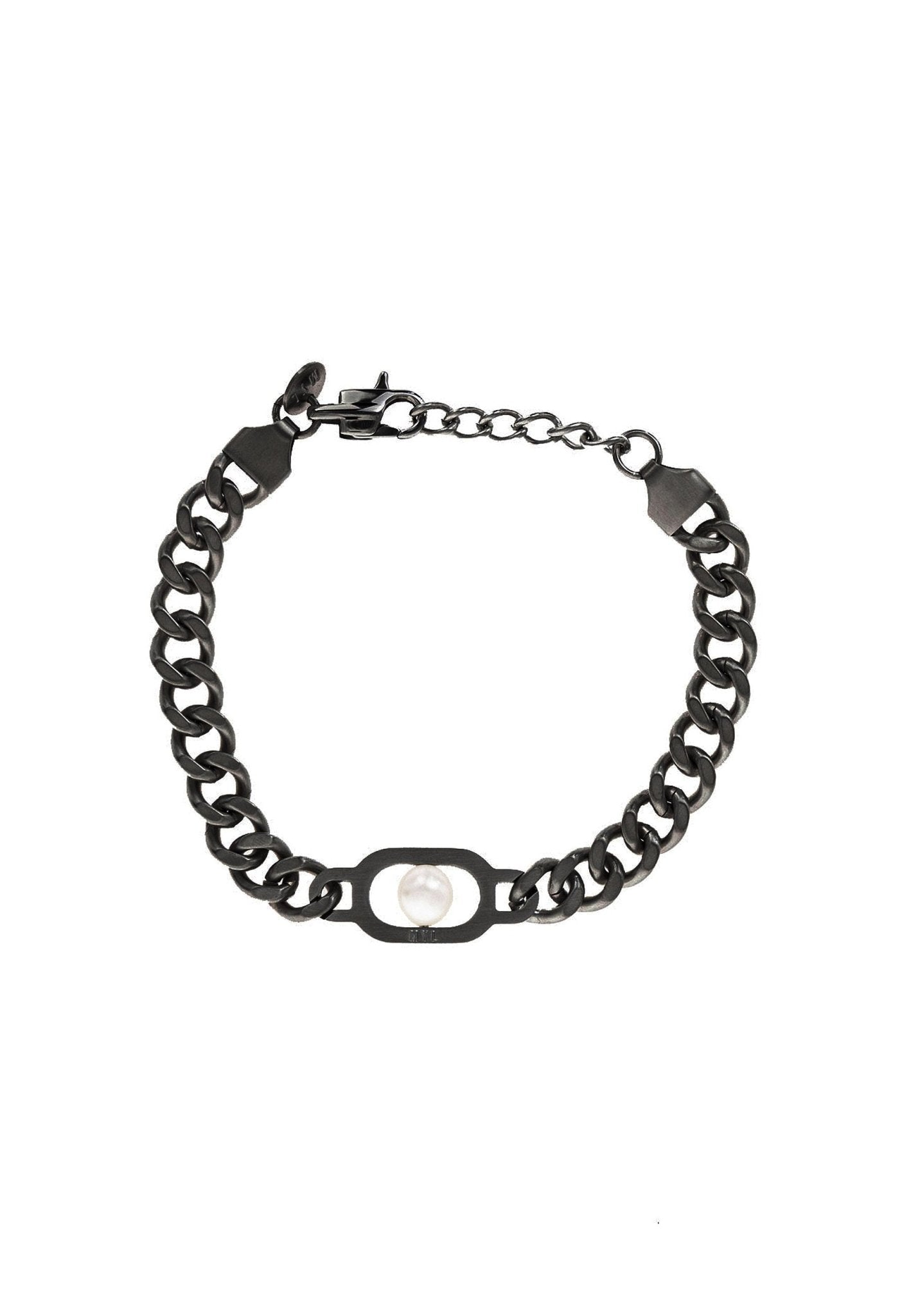 Thick Curb Chain Pearl Bracelet - MYL BERLIN - 4260654111217 - 4260654111217