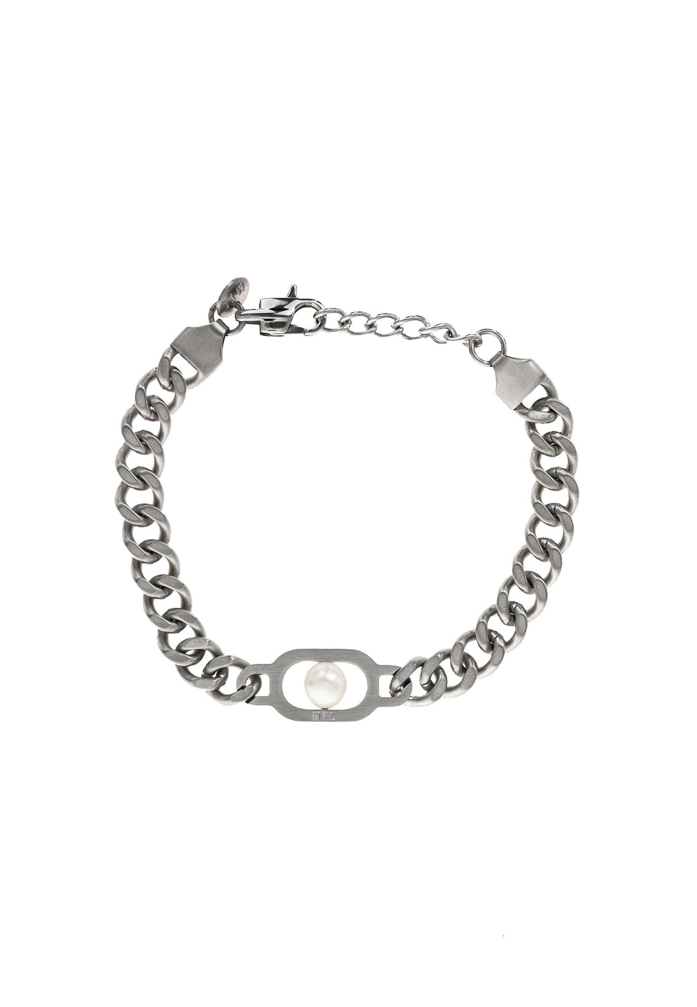 Thick Curb Chain Pearl Bracelet - MYL BERLIN - 4260654111224 - 4260654111224