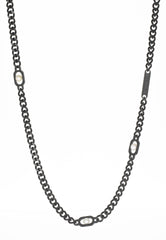 Thick Curb Chain Pearl Necklace - MYL BERLIN - 4260654111187 - 4260654111187