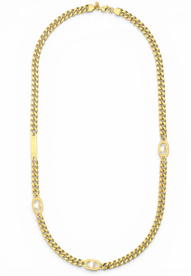 Thick Curb Chain Pearl Necklace - MYL BERLIN - 4260654111200 - 4260654111200