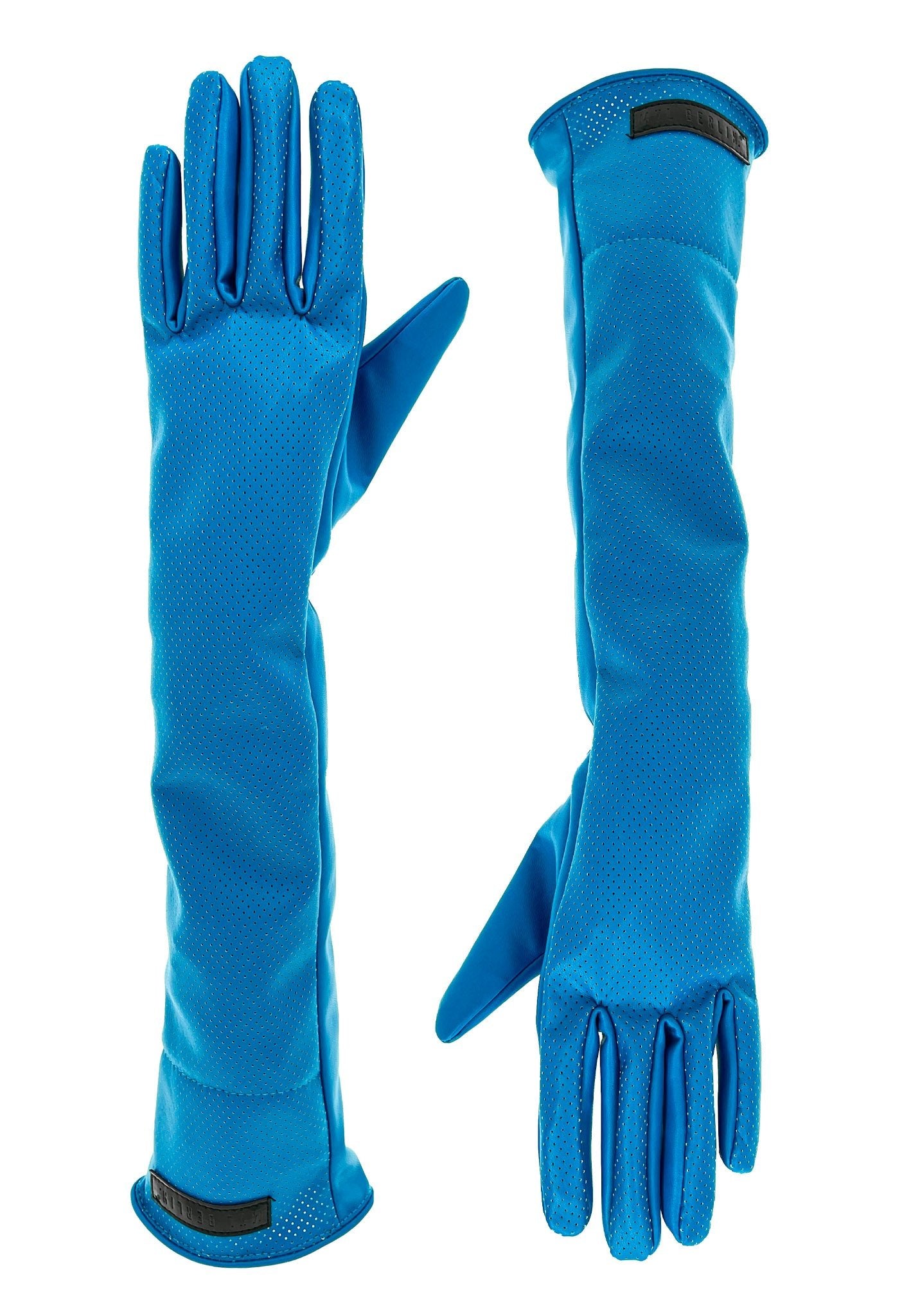 Long Leather Gloves With Elegenat Hole Pattern - MYL BERLIN - 4260654112832
