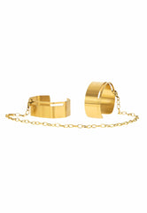 Open Cuff Bracelet Set with Chain "Handcuff Bracelets" - MYL BERLIN - 4260654110272 - 4260654110272