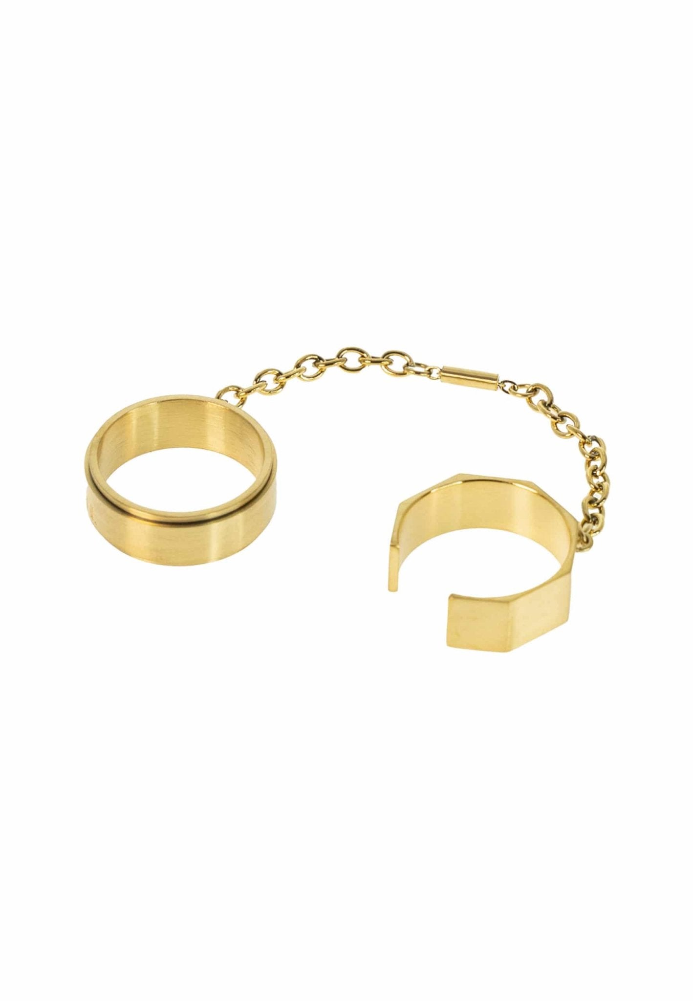 Two Finger Ring with Chain "Twogether" - MYL BERLIN - 4260654111569 - 4260654111569